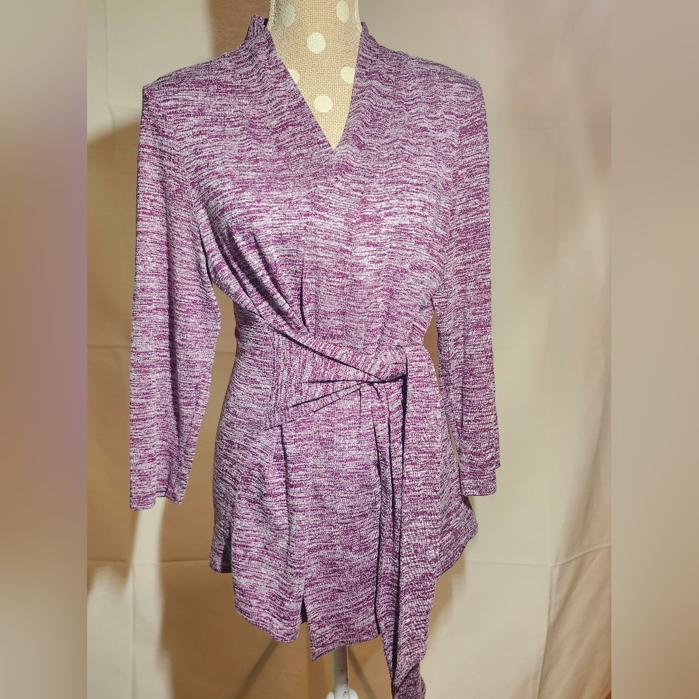 H by Halston wrap sweater